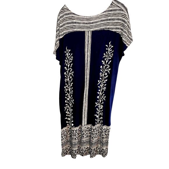 Lucky Brand 1X Women's Dress Blue Plus Size 14W 16W - Picture 4 of 5